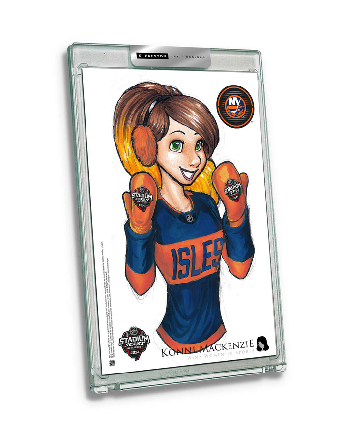 WinS® NHL Konni Mackenzie 2024 Stadium Series Limited Edition Art Slab - Islanders