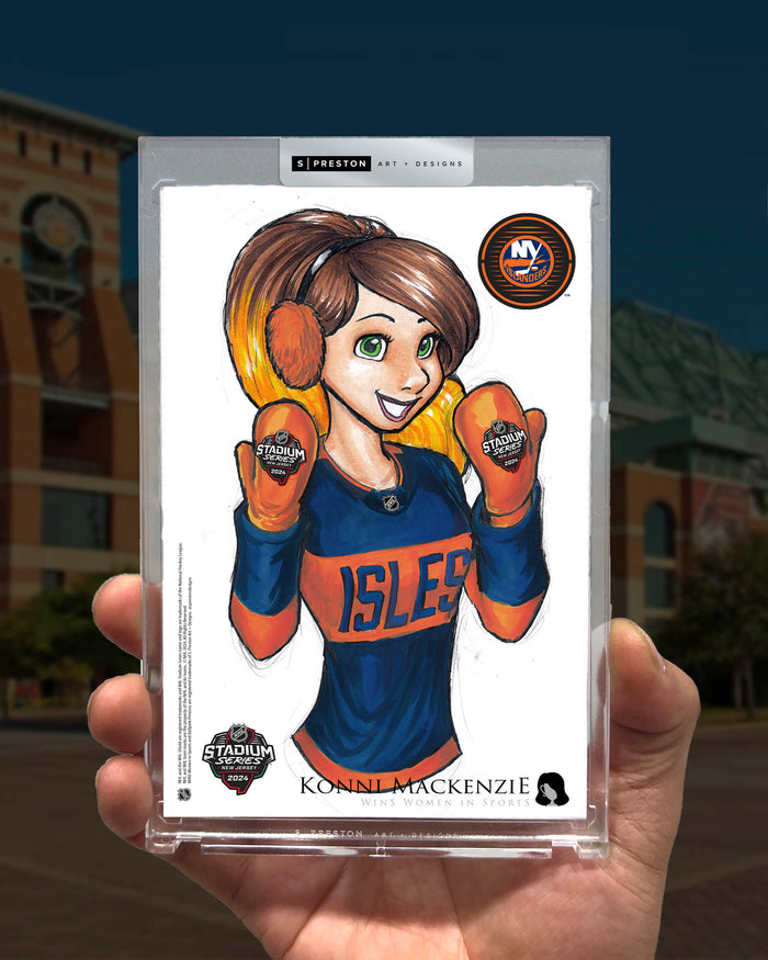 WinS® NHL Konni Mackenzie 2024 Stadium Series Limited Edition Art Slab - Islanders