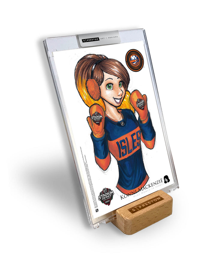 WinS® NHL Konni Mackenzie 2024 Stadium Series Limited Edition Art Slab - Islanders