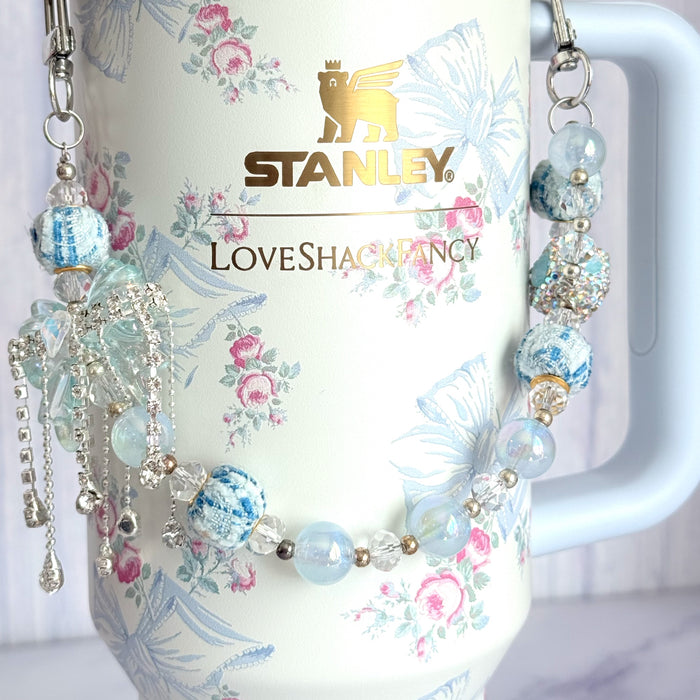 Winter Ice Deluxe Tumbler Charm Necklace