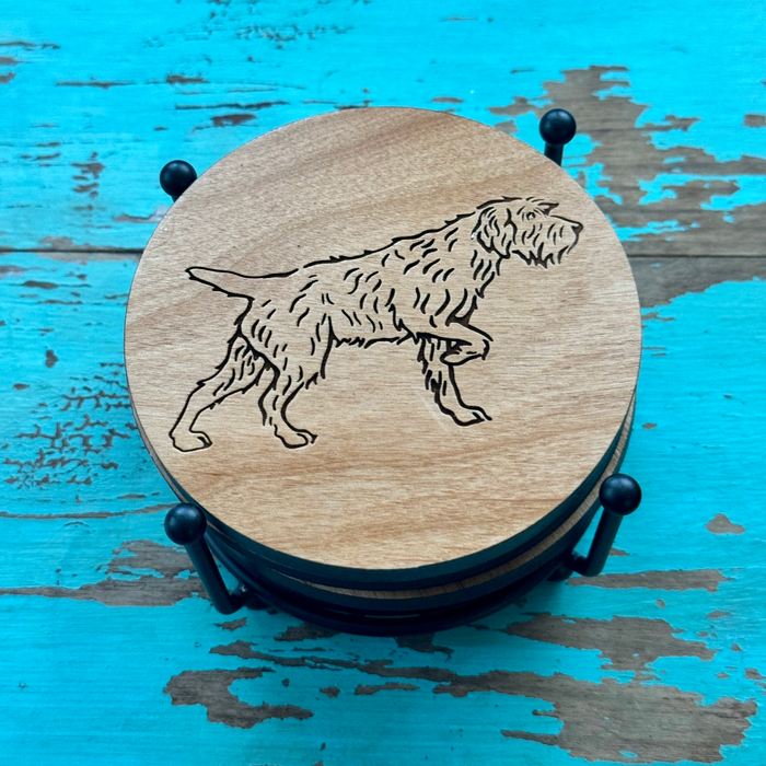 Wirehaired Pointing Griffon Coaster Set