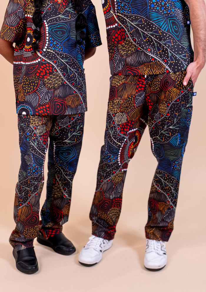 Wollumbin - Unisex Printed Scrub Pants