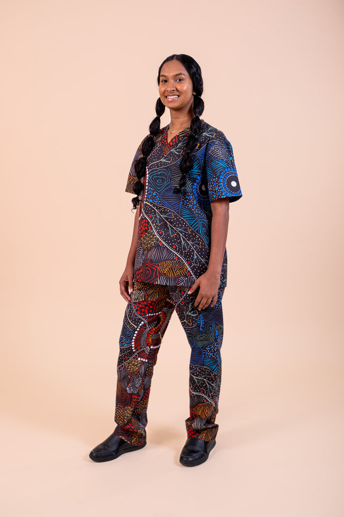 Wollumbin - Unisex Printed Scrub Pants