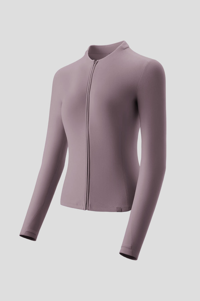 Women’s  High-Stretch Fleece Two-Way-Zip Base Layer Top PM007