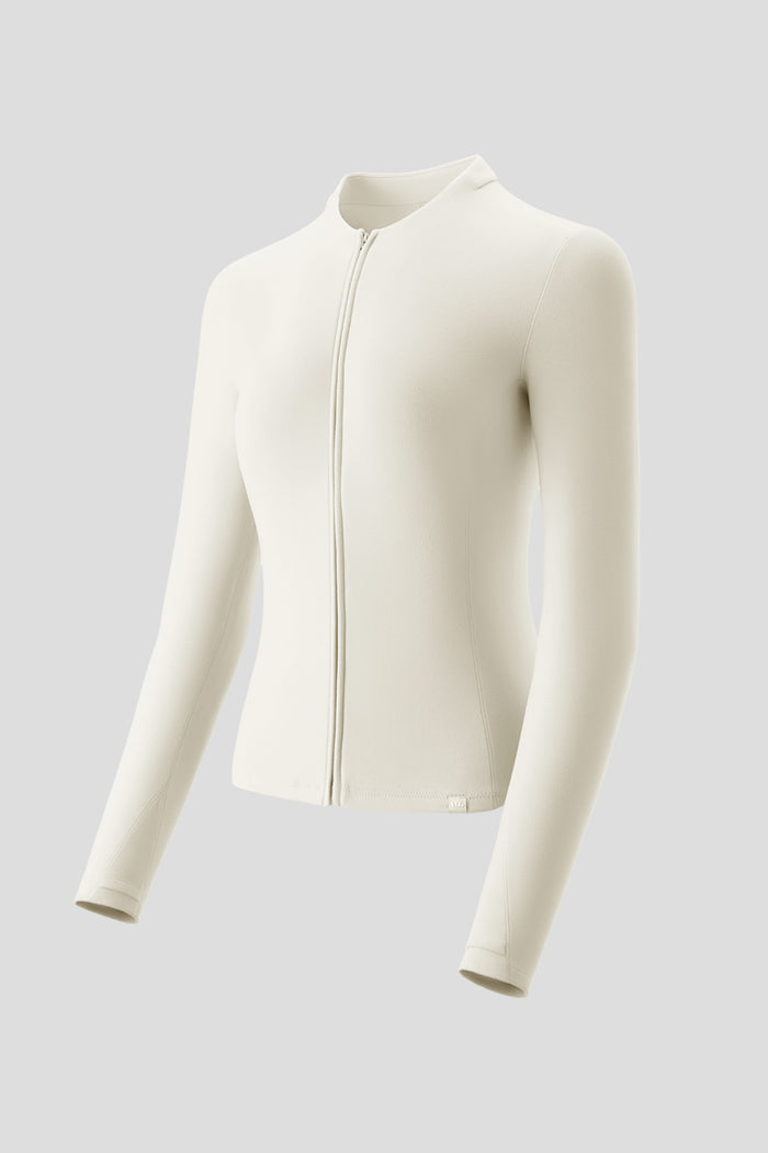Women’s  High-Stretch Fleece Two-Way-Zip Base Layer Top PM007