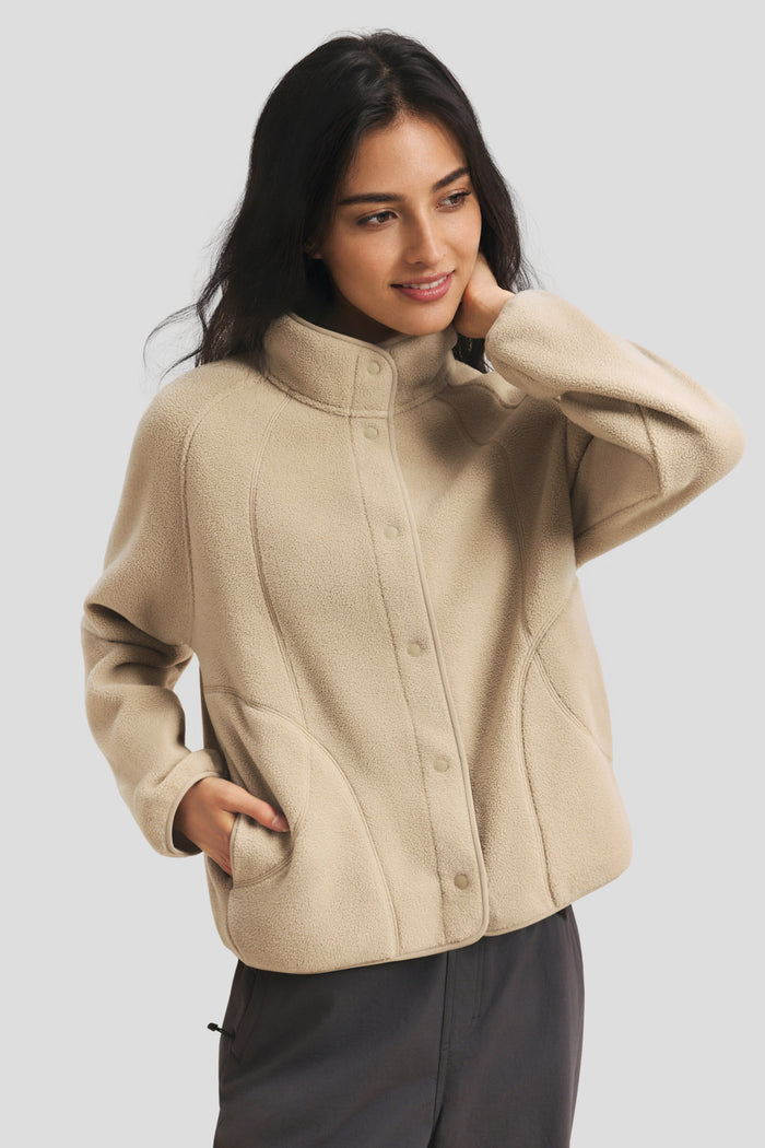 Women’s Lightweight Regular-Fit Micro Fleece Jacket (Mid Warmth) PM028