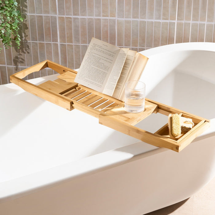 Wooden Extendable Bath Rack - Natural 🇬🇧
