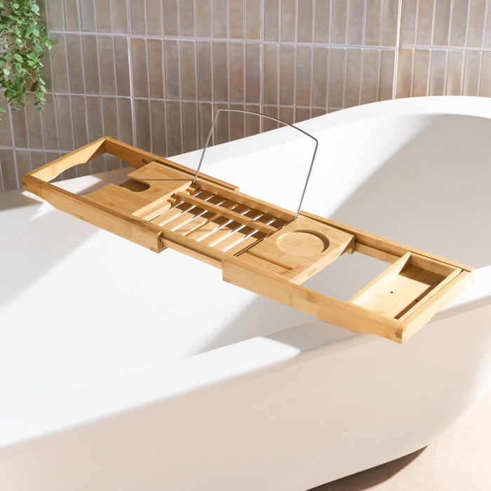 Wooden Extendable Bath Rack - Natural 🇬🇧