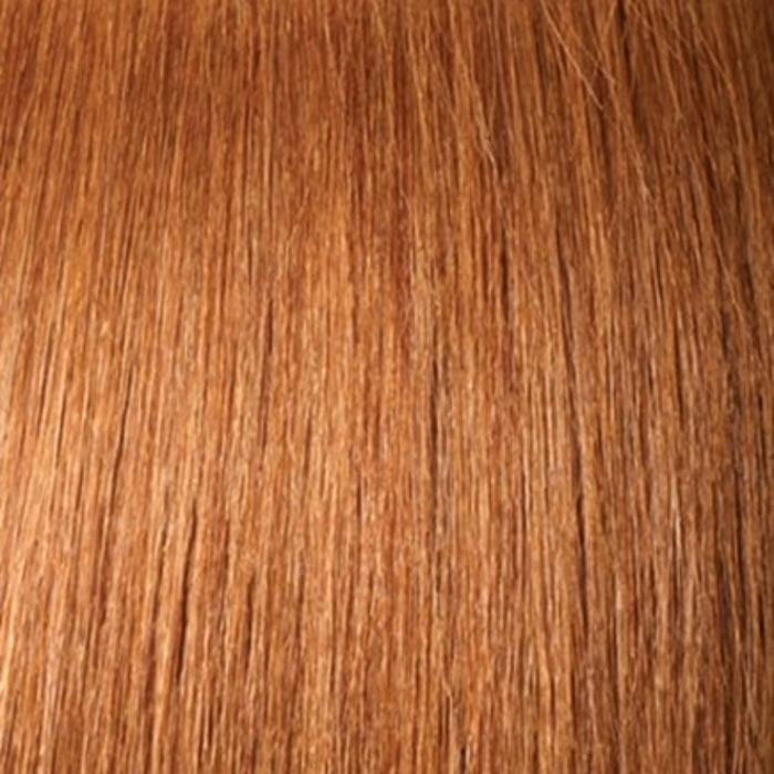Close-up of OUTRE X-Pression Soft Reggae Braid in a warm brown color with smooth texture