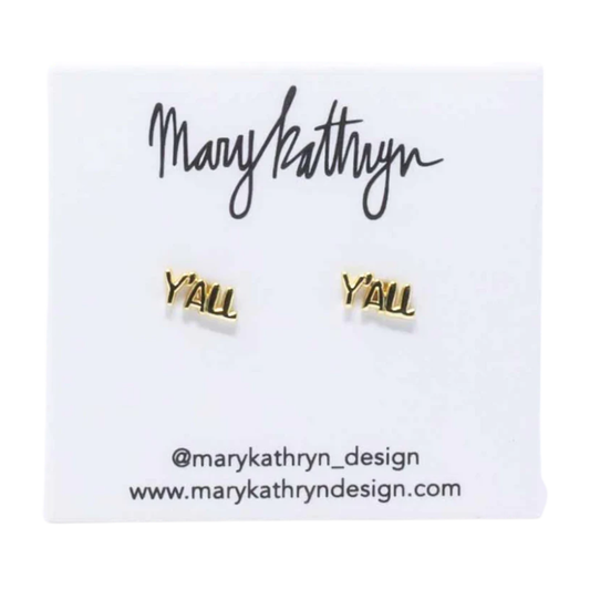 Y'ALL STUD EARRINGS