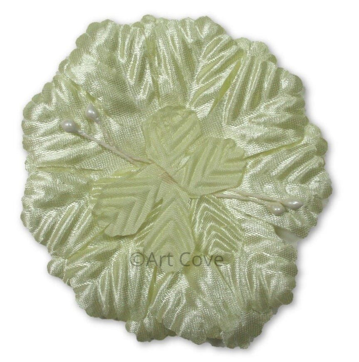 Yellow Capia Flowers Bulk Wholesale Flat Carnation Base 144 Pieces - artcovecrafts.com