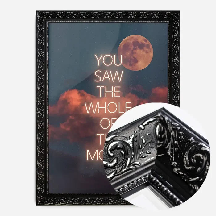 21x30cm | 8¼ x 11¾in / Black Ornate Frame