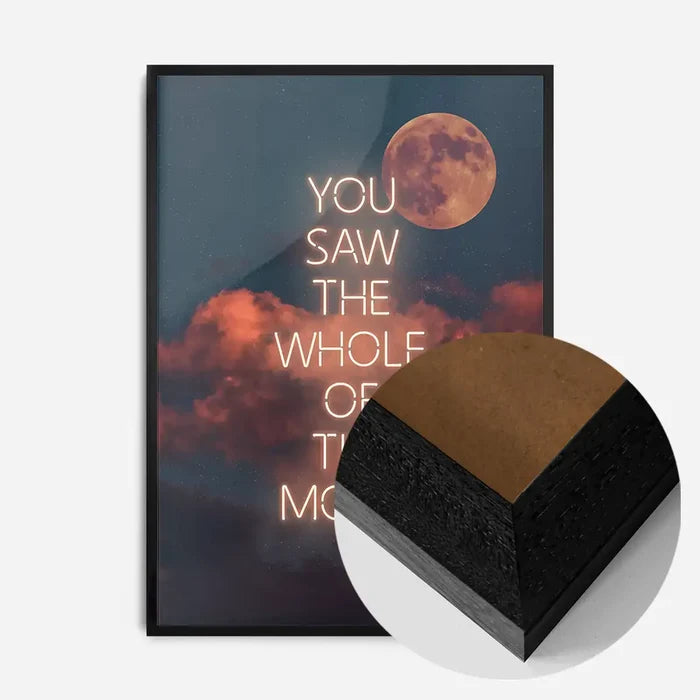 21x30cm | 8¼ x 11¾in / Black Wood Frame