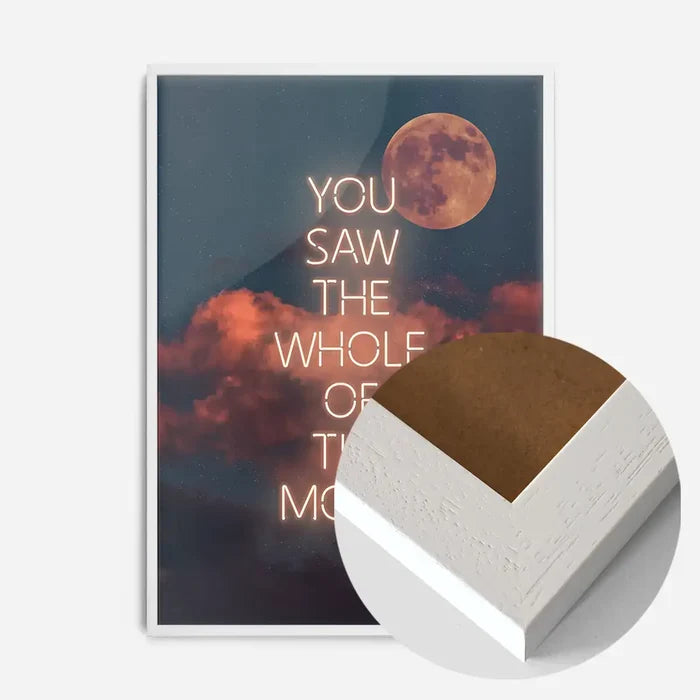 21x30cm | 8¼ x 11¾in / White Wood Frame