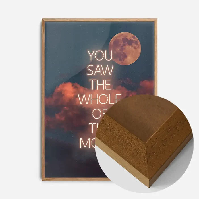 21x30cm | 8¼ x 11¾in / Oak Wood Frame