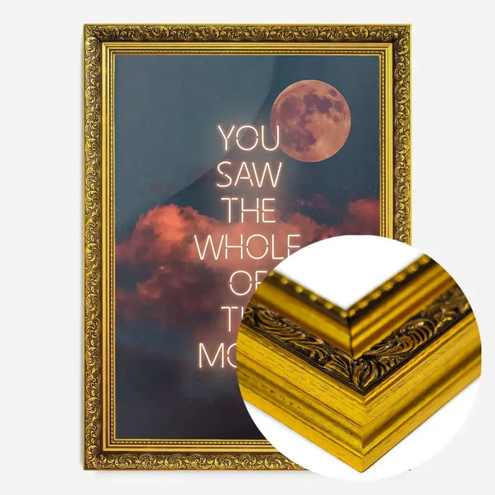21x30cm | 8¼ x 11¾in / Gold Ornate Frame