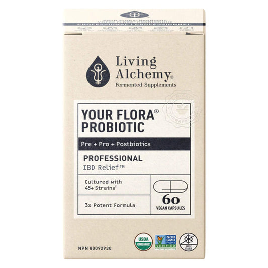 Box of LivingAlchemy YourFloraProfessional IBD Relief 60Capsules